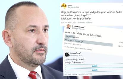 Taman im je legao: Zekanović na Twitteru objavio anketu oko pobačaja, a ovo ga je dočekalo