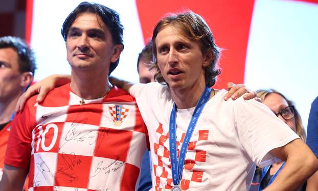 World Cup - The Croatia team return from the World Cup in Russia