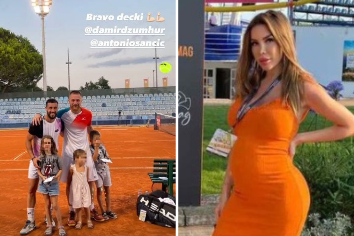 Barbara Šegetin bodri dečka na ATP turniru u Umagu: U uskoj haljini pokazala trudnički trbuh