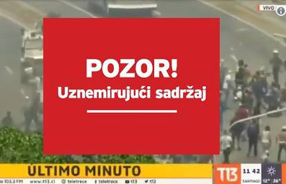 Puč u Venezueli: Vojno vozilo gazilo je prosvjednike na ulici