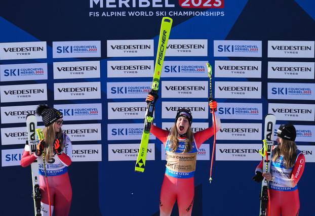 FIS Alpine Ski World Cup - Women's Downhill Medal Ceremony