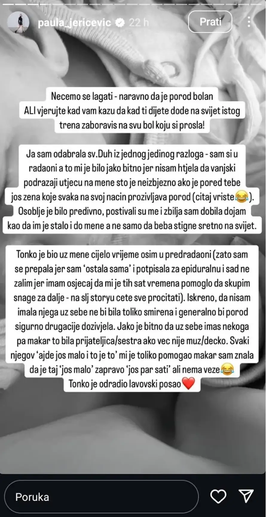 Pobjednica Plesa sa zvijezdama o porodu: Pomislila sam da ja to ne mogu koliko me boljelo