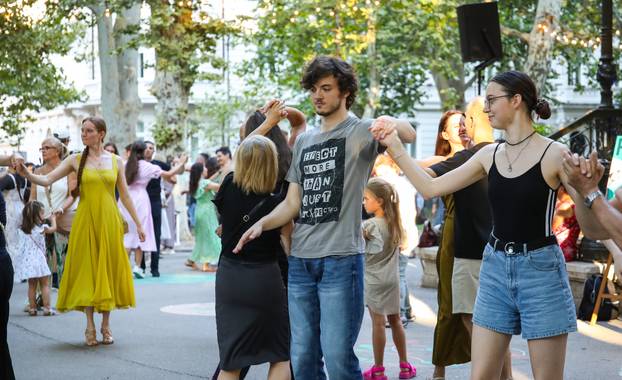Zagreb: Brojni građani sudjelovali na pPlesnjaku na Zrinjevcu