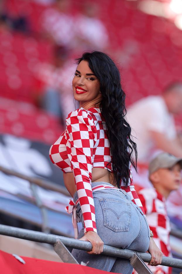 Leipzig: Ivana Knoll na stadionu uoči susreta Hrvatske i Italije u 3. kolu skupine B na Europskom prvenstvu