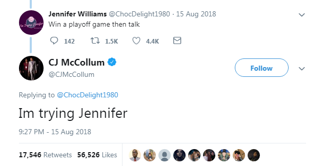 Trudim se, Jennifer! McCollum licem u lice sa komentatoricom