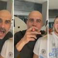 VIDEO Pijani Pep: S cigarom u ustima slavi titulu Man. Cityja