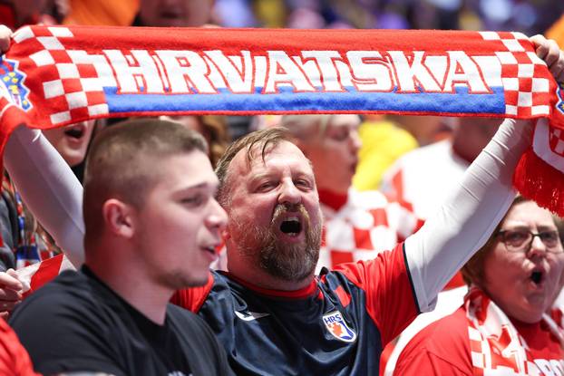 Susret Švedske i Hrvatske u prvom krugu EHF Europskog prvenstva,navijači