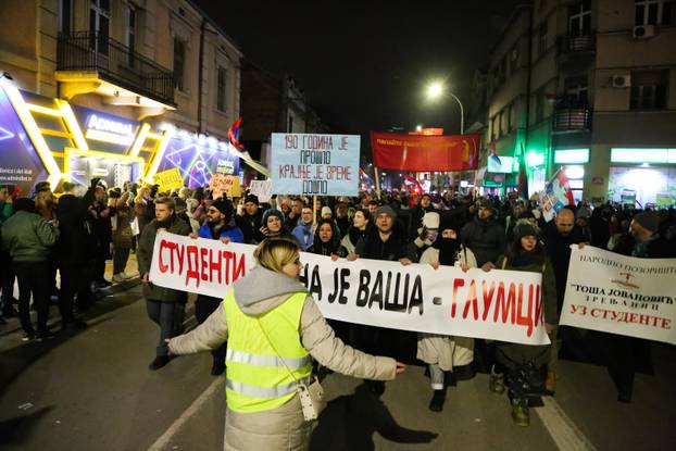 Kragujevac: Studenti su održali veliki skup "Sretnimo se na Sretenje"