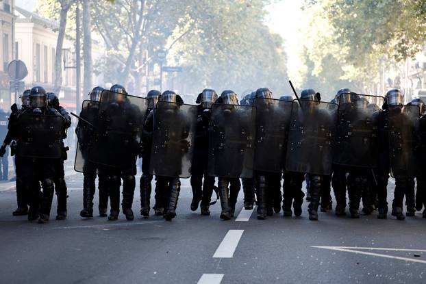Nationwide strike and anti-government protests called by French unions in France