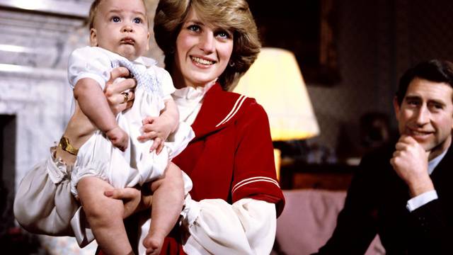 The Prince Charles and Princess Diana at Buckingham Palace