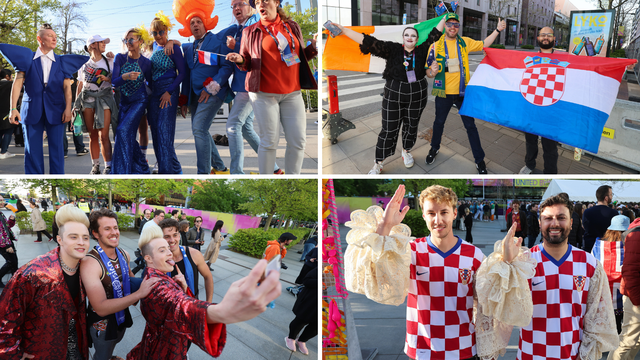 FOTO Hrvatske zastave vijore se u Švedskoj: Pogledajte kakva je atmosfera prije Eurosonga