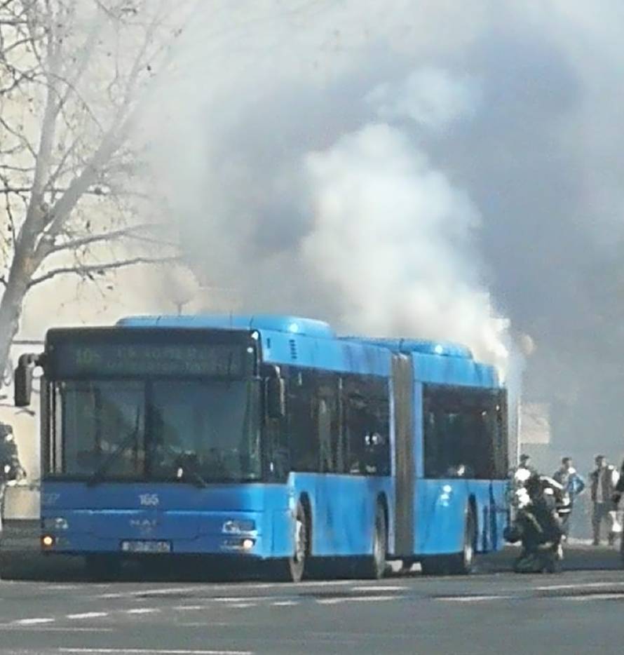 'Osjetili smo da smrdi dim pa vidjeli autobus u plamenu'