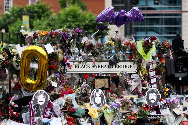 Ozzy Osbourne's funeral cortege travels through Birmingham