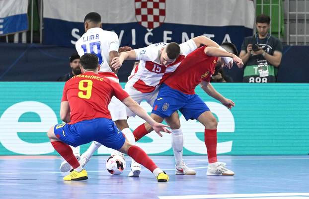 Susret Hrvatske i Španjolske u polufinalu Europskog prvenstva u futsalu