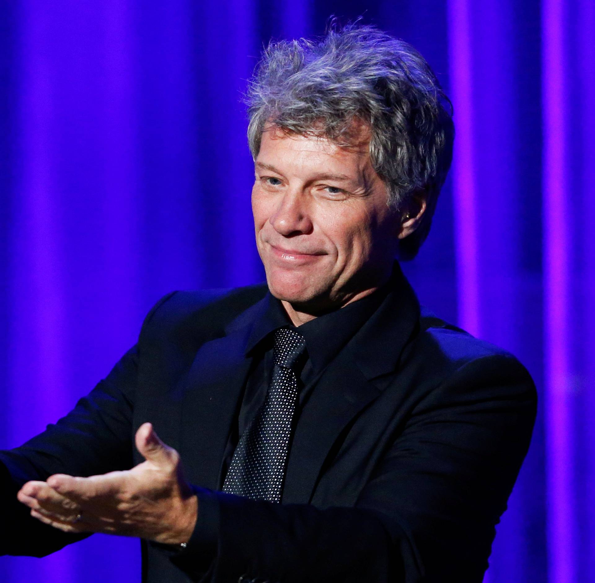 Singer Bon Jovi performs during the Clinton Global Citizen Award in New York