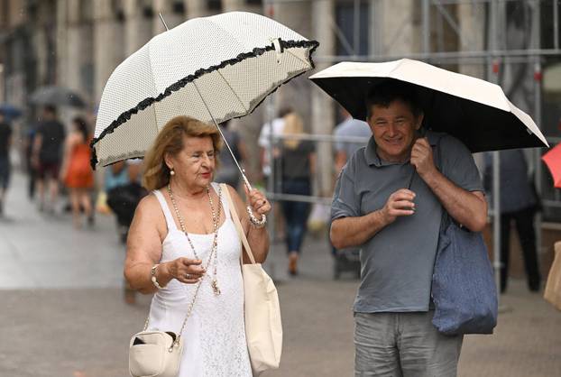Ljetna kiša u Zagrebu