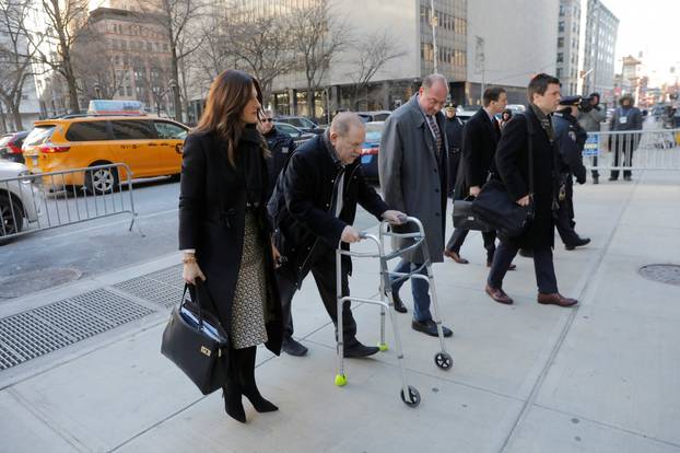 Film producer Harvey Weinstein arrives at New York Criminal Court for his sexual assault trial in the Manhattan borough of New York City, New York