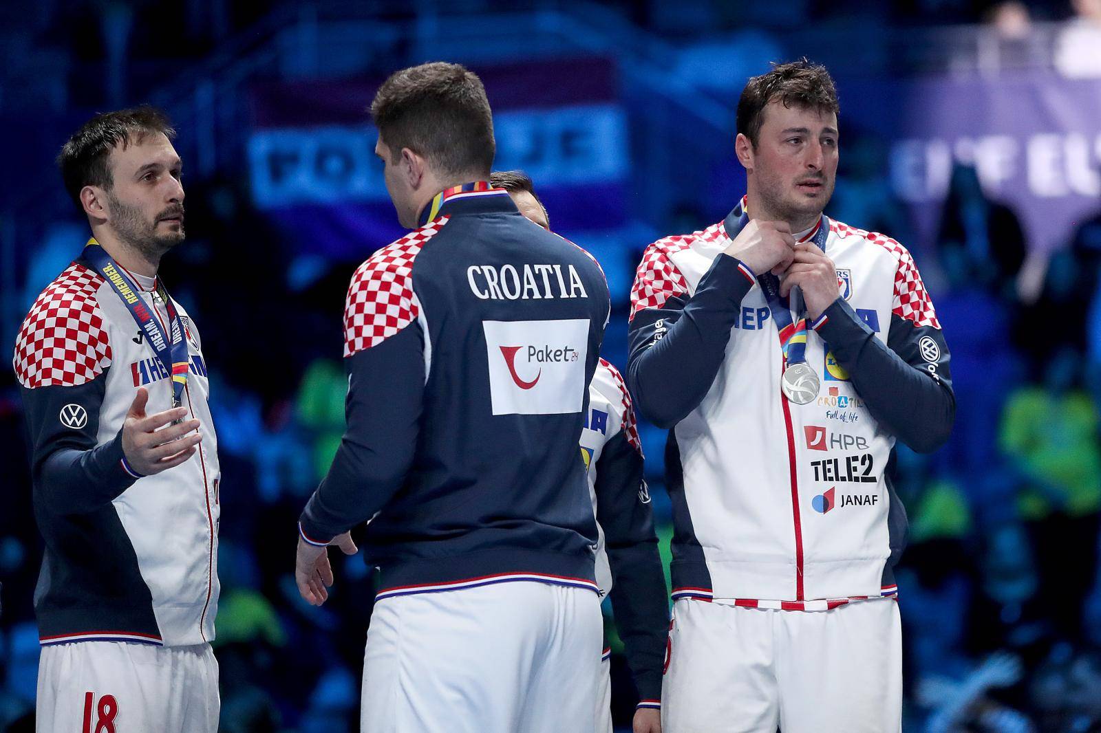 Stockholm: Rukometaši Hrvatske nakon borbe u finalu okrunjeni srebrnim medaljama