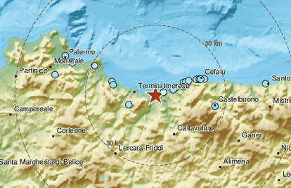 Siciliju pogodio potres magnitude 4,3 po Richteru