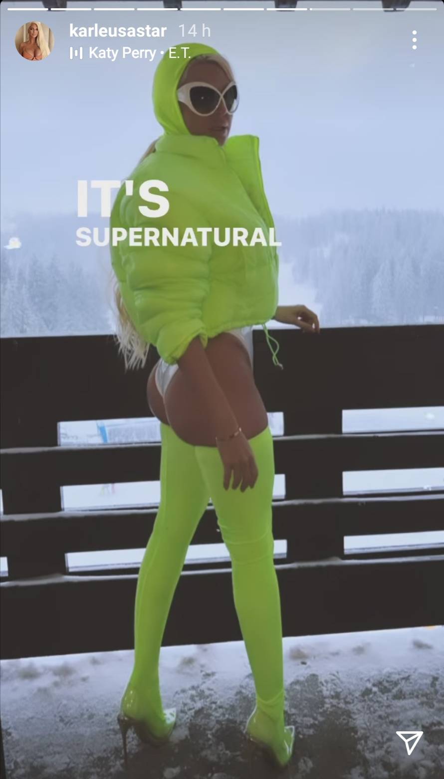 Karleuša pozirala u krpicama na snijegu, pogledajte u čemu skija