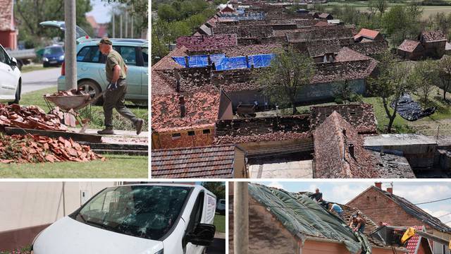 VIDEO Led im uništio kuće, aute i ubio rode: Stanovnici mjesta kraj Županje popravljaju štetu