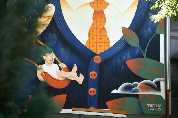 Zagreb: Mural umjetnice Tee Jurišić na OŠ Petra Preradovića