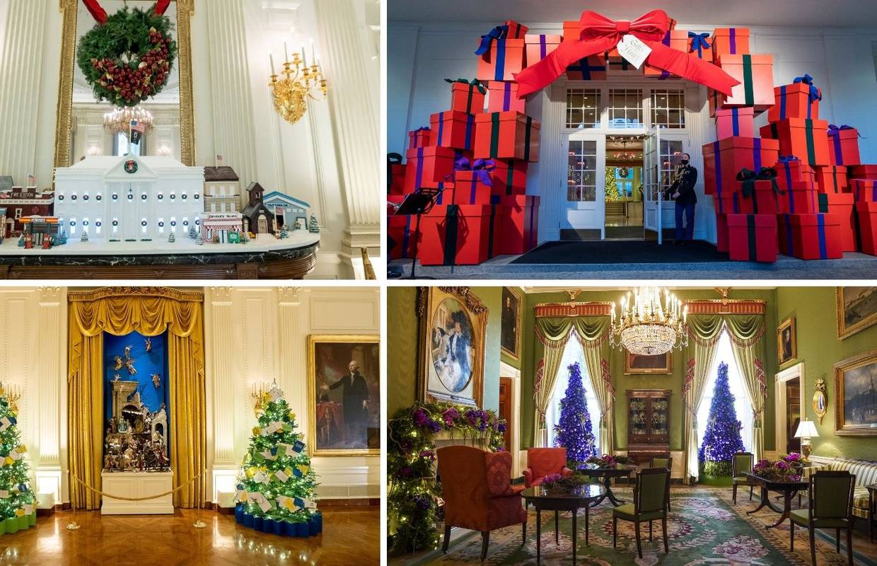 Darovi od srca: Pogledajte kako je Jill Biden uredila Bijelu kuću za božićne blagdane