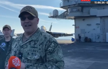 VIDEO Admiral Velez s nosača aviona USS George H.W. Bush: 'Na brodu smo svi kao obitelj'