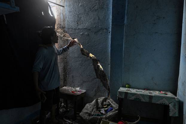 Aftermath of earthquake in southern Philippines