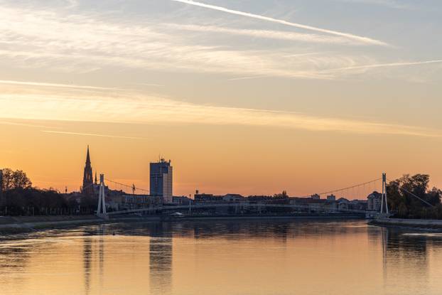 Zalazak sunca u Osijeku