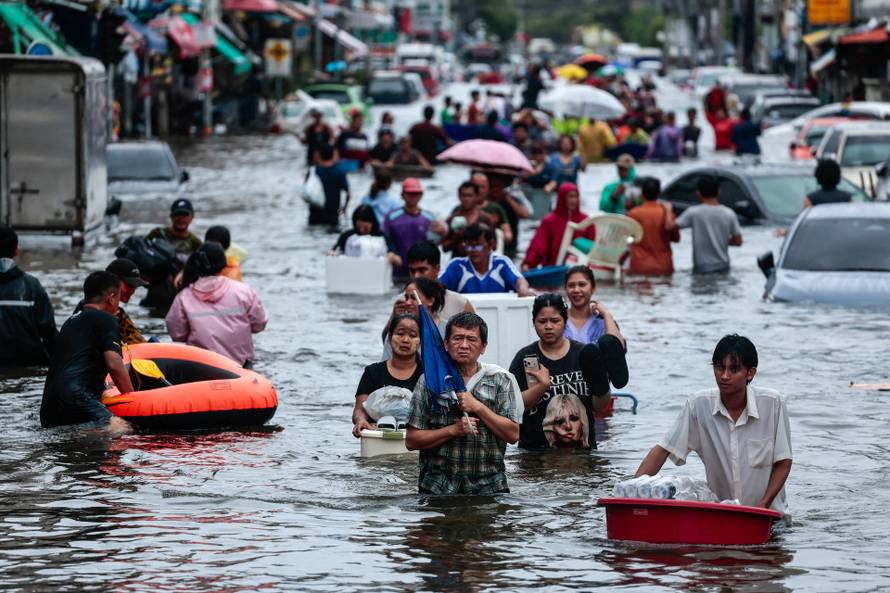 Heavy rain in Bangkok