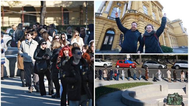 VIDEO Gužva ispred HNK: Ljudi pohrlili po ulaznice za Orašara, 'srušili' web stranicu kazališta
