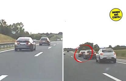 VIDEO Vozač BMW-a namjerno je kočio, šleper skoro pokupio kolonu! Policija ima snimku