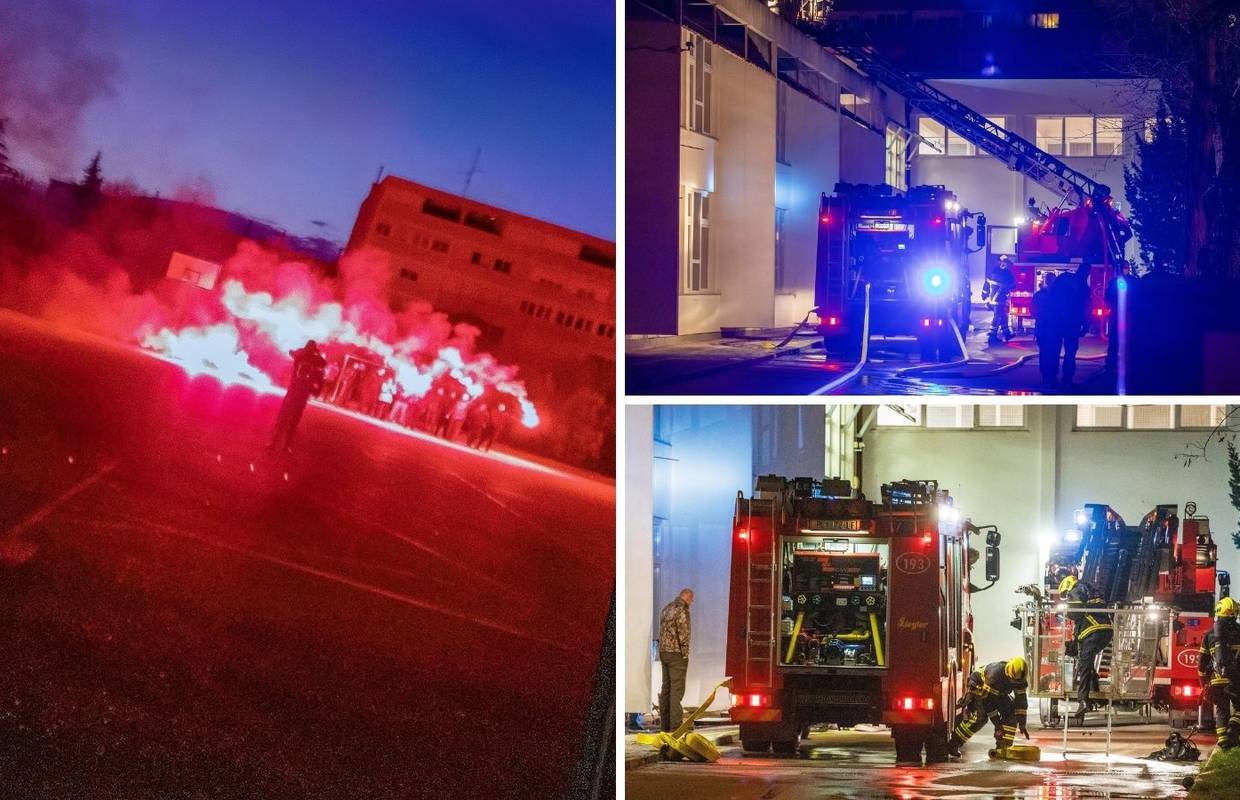 Gorjela osnovna škola u Puli, netko je na nju bacio baklju