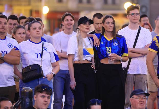 Zagreb: Praćenje utakmice između BiH i Švicarske