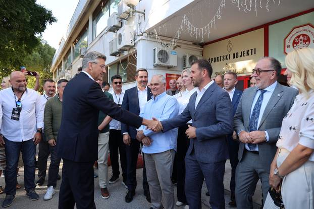 Split: Predsjednik Vlade Andrej Plenković na otvorenju Europskog prvenstva u ragbiju 7