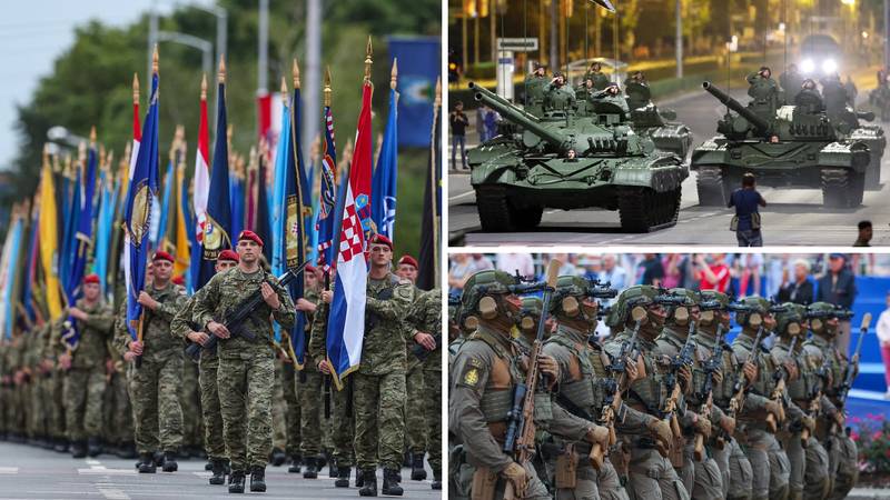 Generalna proba vojaškega mimohoda v Zagrebu povzročila prometne spremembe