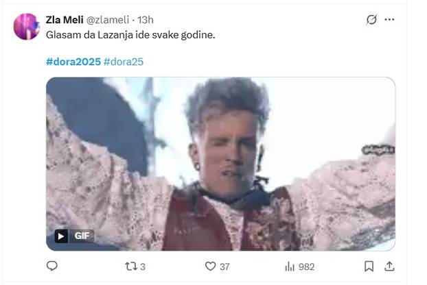 FOTO Pljušte reakcije nakon Dore, ovo su memovi: 'Tko ovo pušta? Što je s glasom? A ton?'