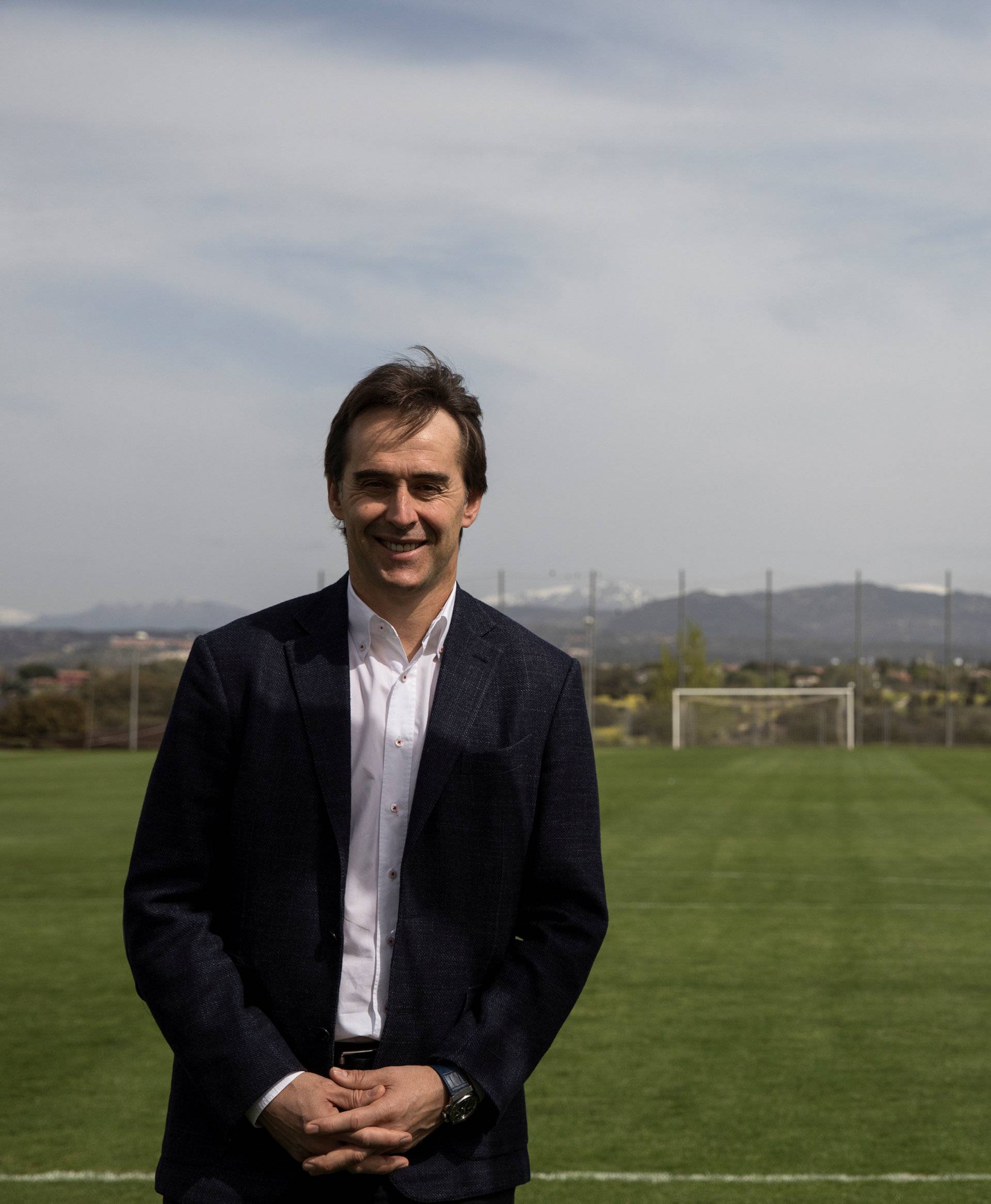 Spain's head coach Lopetegui poses for a portrait at the Spanish Soccer Federation headquarters in Las Rozas, outside Madrid