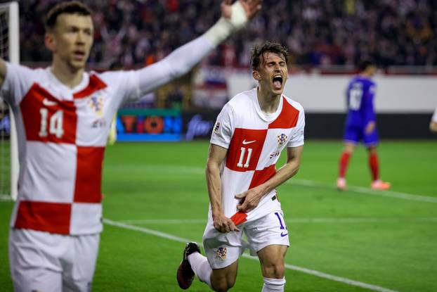 Prva utakmica četvrtfinala UEFA Lige nacija između Hrvatske i Francuske