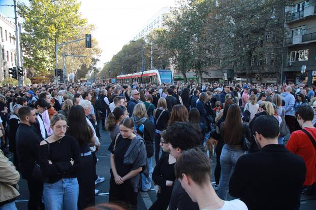 Novi Sad: U 11.52 sve je stalo, građani sa 16 minuta tišine odali počast stradalima