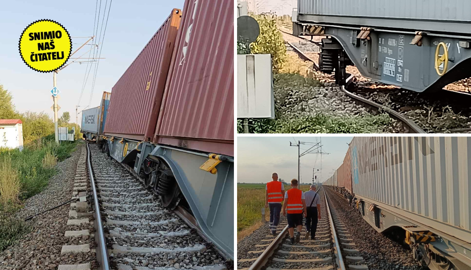 FOTO Nesreća kod Tovarnika: Teretni vlak iskočio s tračnica