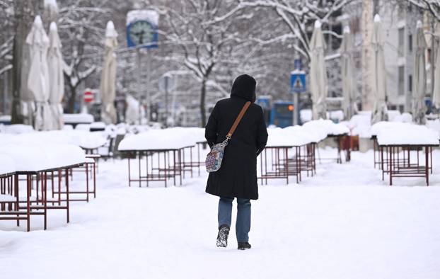 Zagreb: Britanski trg pod snijegom