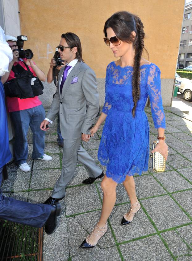 ARHIVA - 2011. Luka i Vanja Modri? vjen?ali se u zagreba?koj crkvi Gospe Lurdske