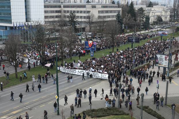 Novi prosvjed na ulicama Sarajeva nakon teške tramvajske nesreće