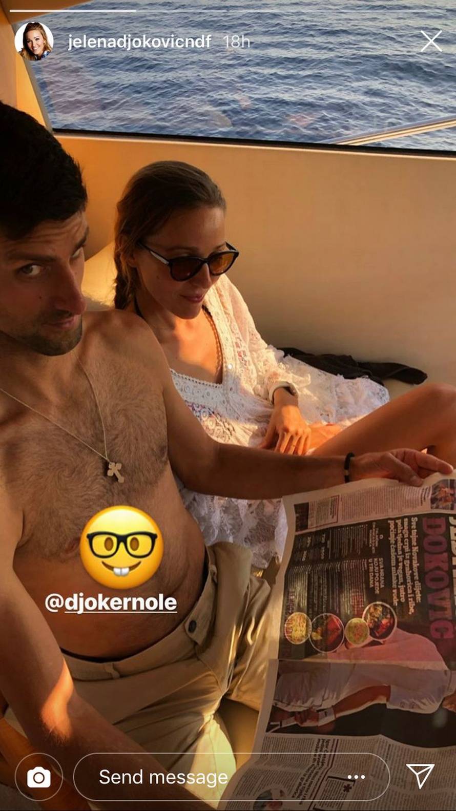 Đoković sa suprugom i klapom zapjevao Olivera na Korčuli