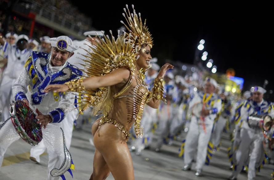 Carnival magic descends on Rio as first night of elite samba schools lights up the Sambadrome, in Rio de Janeiro