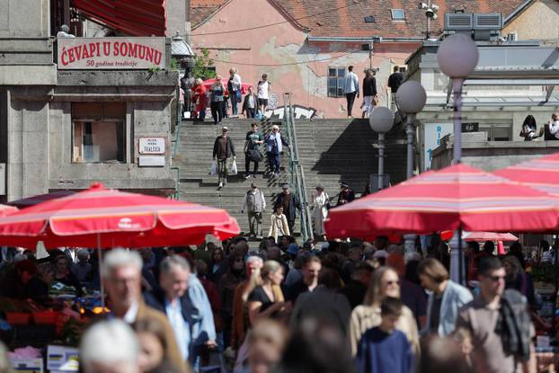 Sunčano subotnje prijepodne u Zagrebu