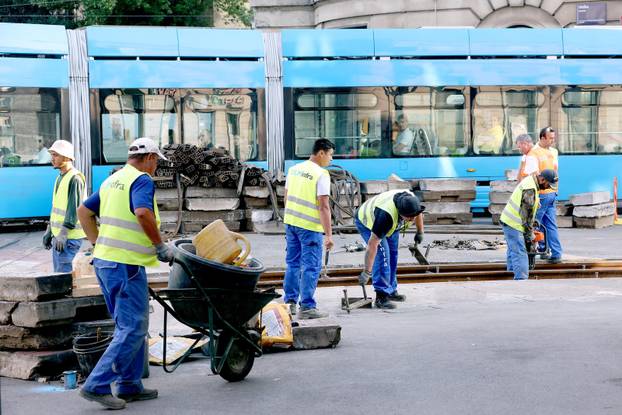 Zagreb: Na križanju Draškovićeve i Vlaške sanacija pruge