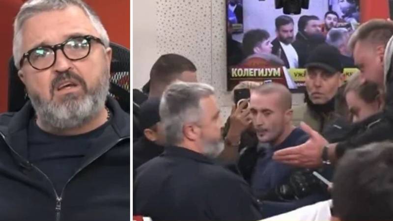 VIDEO Vučićev potrčko Vučićević nakon upada prosvjednika u Informer: 'Hitlerovski napad!'